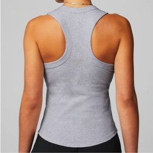 Fabletics Heather Gray Ribbed Tank